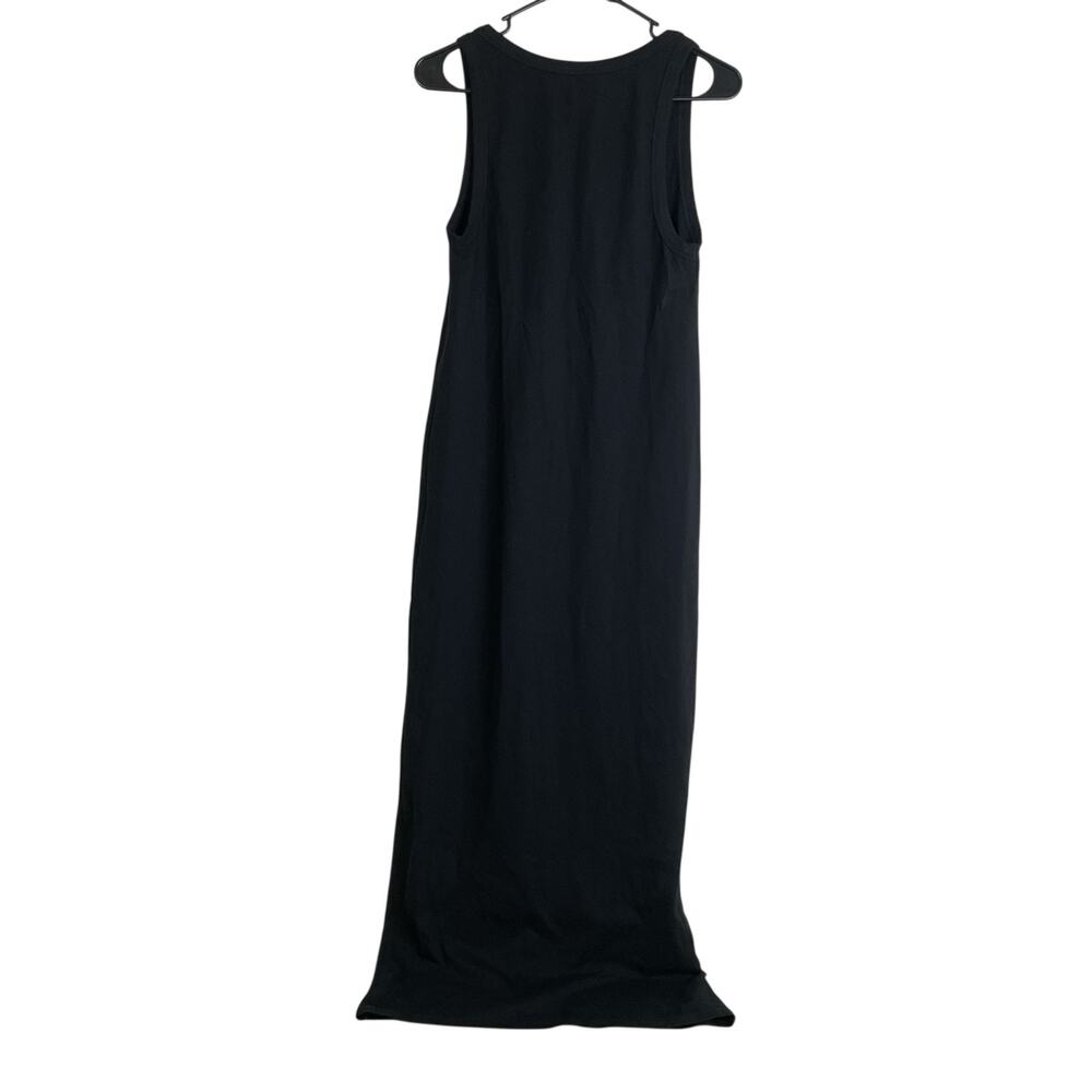 Reformation Bijou Maxi Tank Dress Womens XS Black Organic Cotton Comfort NWT